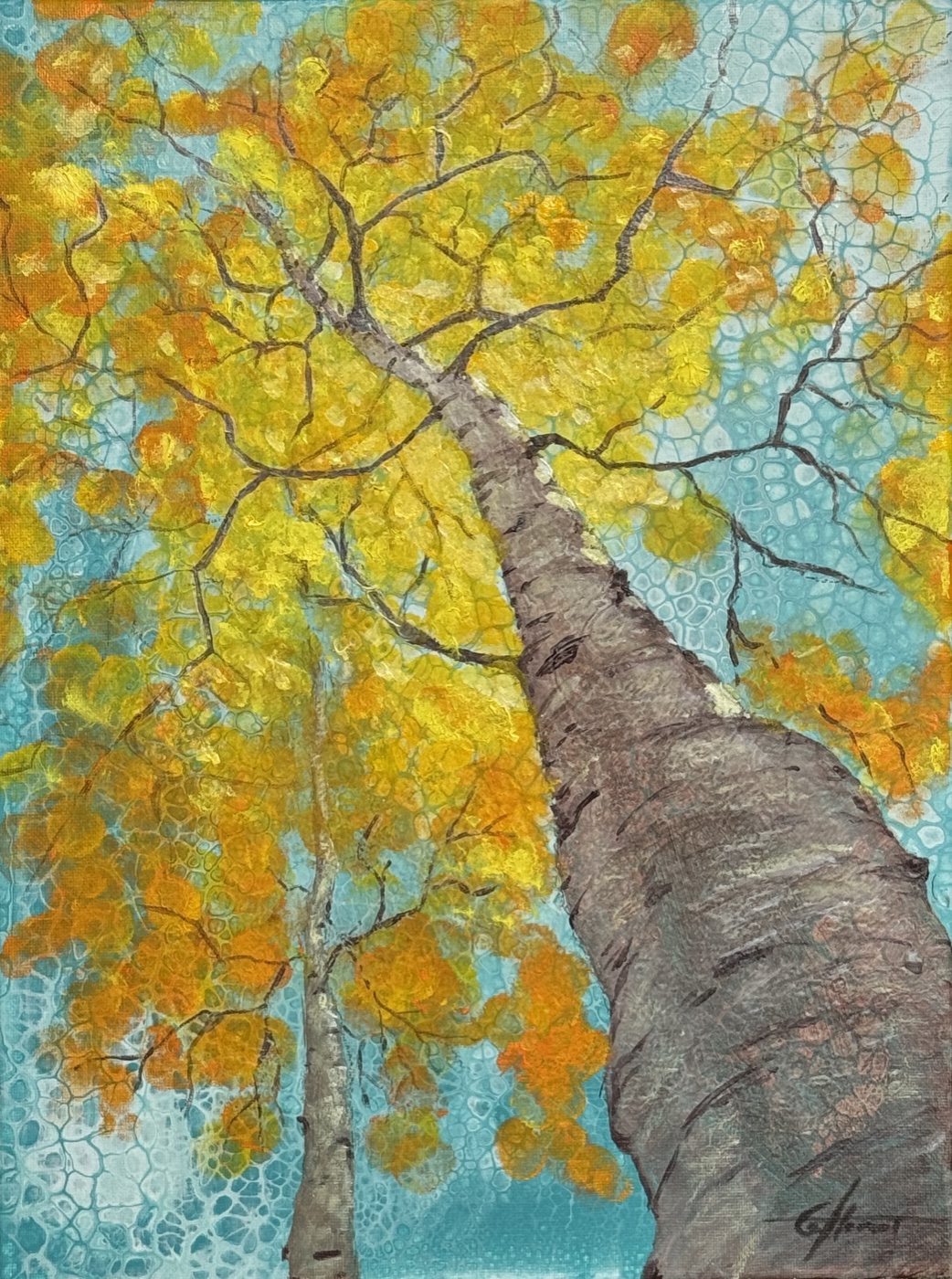 Tree up in the Sky — Gemälde von Ellen Hermes
