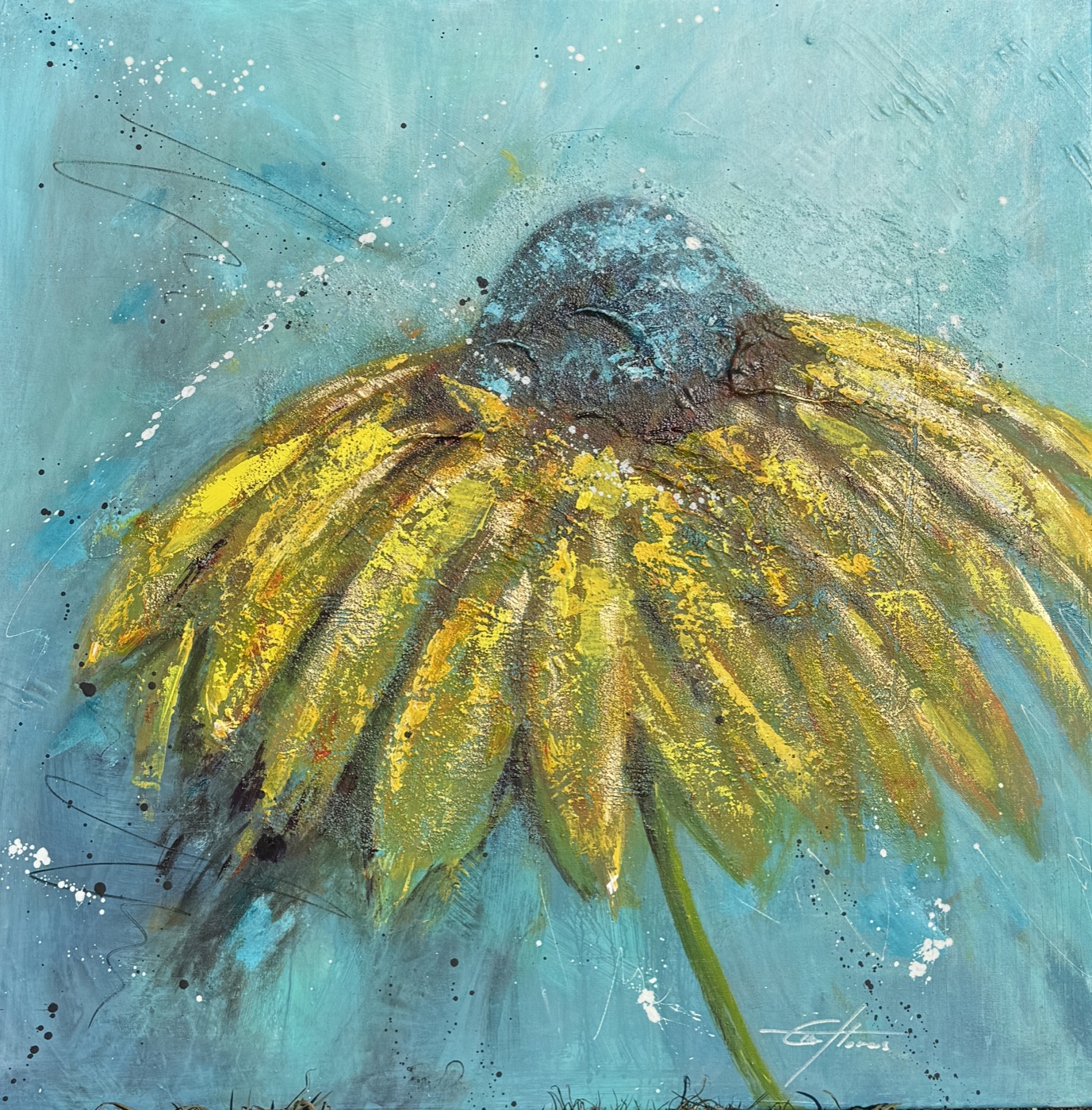 Yellow Flower — Gemälde von Ellen Hermes